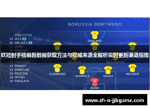 欧冠射手榜最新数据获取方法与权威来源全解析实时更新渠道指南 欧冠射手榜最新数据获取方法与权威来源全解析实时更新渠道指南